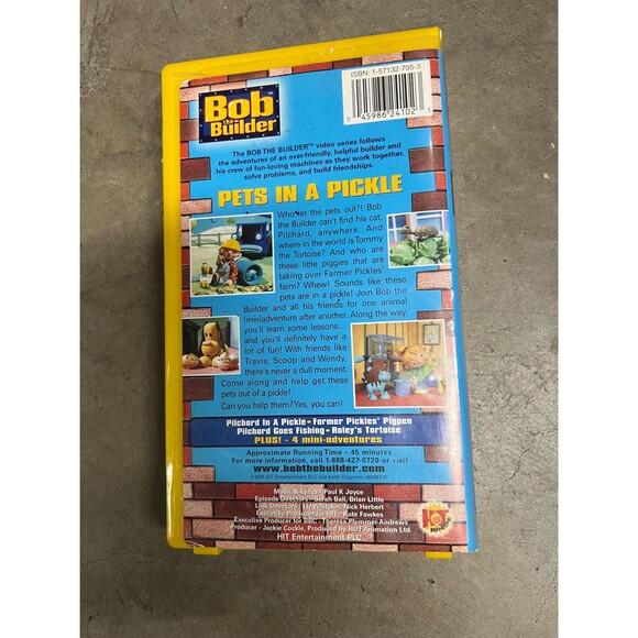 Bob The Builder Pets In pickle vhs 2001 - Picture 3 of 3
